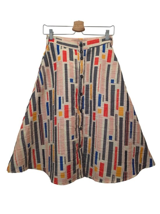 Hutch Dresses & Skirts - Anthropologie HUTCH Willem A-Line Retro-Inspired Geometric Patchwork Skirt Sz 2